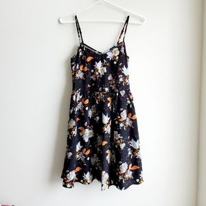 Black and Floral Summer Dress